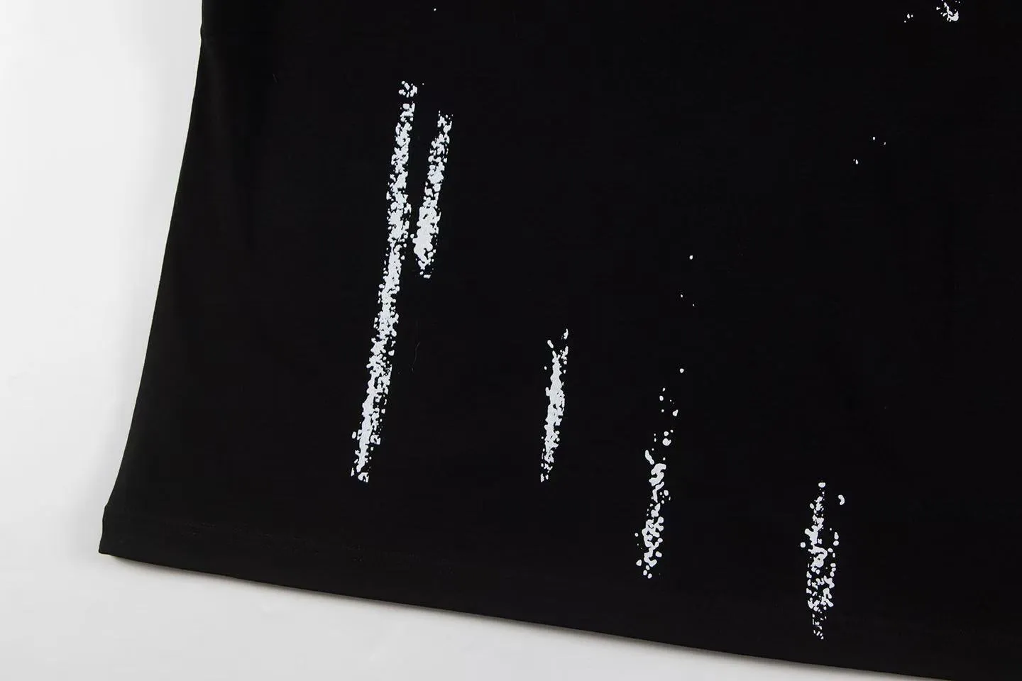 🅿️150 Style: 2025 new Croix Heart short-sleeved T-shirt Material: High version 300g double yarn combed cotton Size: S～XL Color: Black Style number: Z025